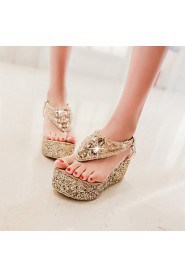 Women's Shoes Heel Wedges / Heels / Platform Sandals / Heels / Clogs & Mules Outdoor / Dress / Casual Silver