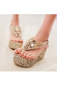 Women's Shoes Heel Wedges / Heels / Platform Sandals / Heels / Clogs & Mules Outdoor / Dress / Casual Silver