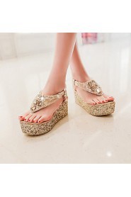 Women's Shoes Heel Wedges / Heels / Platform Sandals / Heels / Clogs & Mules Outdoor / Dress / Casual Silver