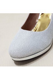 Women's Shoes Glitter Stiletto Heel Heels Pumps/Heels Wedding/Party & Evening/Casual Silver