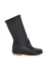 Women's Flat Heel Mid-Calf Boots Shoes(More Colors)