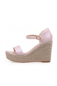 Women's Shoes Wedges Heels/Platform/Open Toe Sandals Dress Blue/Pink/White