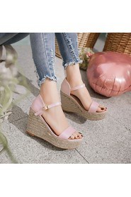 Women's Shoes Wedges Heels/Platform/Open Toe Sandals Dress Blue/Pink/White