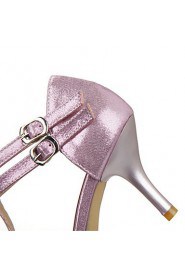 Women's Shoes Patent Leather Stiletto Heel Heels / Pointed Toe Heels Office & Career / Party & Evening / Pink / Gold