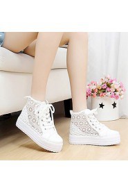 Women's Shoes Libo New Style Platform Casual Comfort Breathable Canvas Fashion Sneakers Black / Pink / White