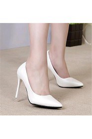 Women's Shoes Leatherette Stiletto Heel Heels Heels Wedding / Party & Evening Pink / White