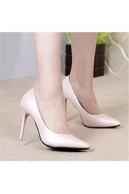 Women's Shoes Leatherette Stiletto Heel Heels Heels Wedding / Party & Evening Pink / White