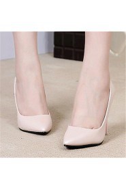 Women's Shoes Leatherette Stiletto Heel Heels Heels Wedding / Party & Evening Pink / White