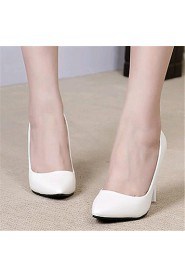 Women's Shoes Leatherette Stiletto Heel Heels Heels Wedding / Party & Evening Pink / White