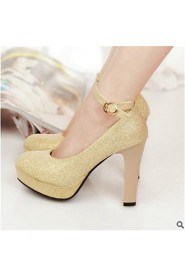 Women's Shoes Synthetic Stiletto Heel Heels Heels Wedding / Party & Evening Black / Red / White / Gold