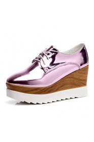 Women's Shoes Patent Leather Platform Creepers Fashion Sneakers Office & Career / Dress / Casual Pink / Gold