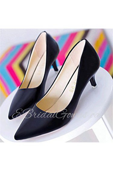 Women's Shoes Leatherette Low Heel Heels Heels Outdoor / Casual Black / Red / White