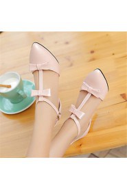 Women's Shoes Leatherette Stiletto Heel Heels Heels Wedding / Party & Evening / Dress / Casual Black / Blue / Pink