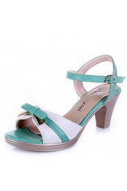 Women's Shoes Sandals Leatherette Chunky Heel Office & Outdoor & Casual &Dress More Colors