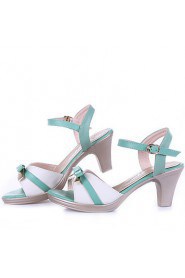 Women's Shoes Sandals Leatherette Chunky Heel Office & Outdoor & Casual &Dress More Colors