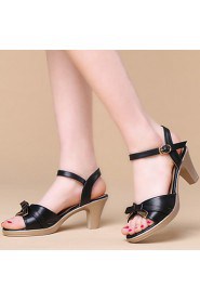 Women's Shoes Sandals Leatherette Chunky Heel Office & Outdoor & Casual &Dress More Colors