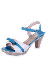 Women's Shoes Sandals Leatherette Chunky Heel Office & Outdoor & Casual &Dress More Colors