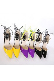 Women's Shoes Stiletto Heel Heels/Pointed Toe Pumps/Heels Party & Evening/Dress Black/Yellow/Purple