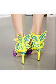 Women's Shoes Stiletto Heel Heels/Pointed Toe Pumps/Heels Party & Evening/Dress Black/Yellow/Purple