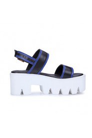 Women's Shoes Platform Platform / Slingback / Creepers / Open Toe Sandals Outdoor / Dress / Casual Black / White