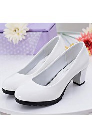Women's Shoes Chunky Heel Heels Heels Office & Career Black / White / Gray