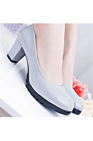 Women's Shoes Chunky Heel Heels Heels Office & Career Black / White / Gray