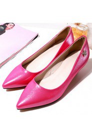 Women's Shoes Stiletto Heel Heels / Pointed Toe Heels Office & Career / Dress / Casual Black / Blue / Pink / Red / White