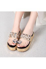 Women's Shoes Diamond Toepost Platform Comfort Casual Sandals Dress