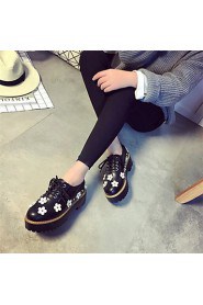 Women's Shoes Platform Creepers Fashion Sneakers Office & Career / Dress Black / White