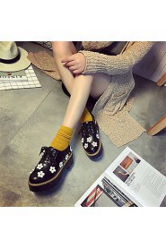 Women's Shoes Platform Creepers Fashion Sneakers Office & Career / Dress Black / White