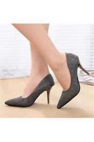 Women's Shoes Stiletto Heel Heels Heels Dress Black / Pink / Silver / Gold