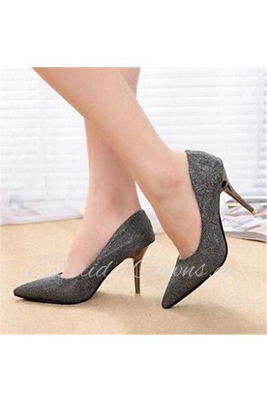 Women's Shoes Stiletto Heel Heels Heels Dress Black / Pink / Silver / Gold