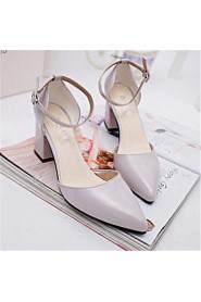 Women's Shoes Chunky Heel Heels Heels Party & Evening / Dress Black / Pink / Gray