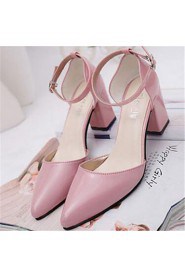 Women's Shoes Chunky Heel Heels Heels Party & Evening / Dress Black / Pink / Gray