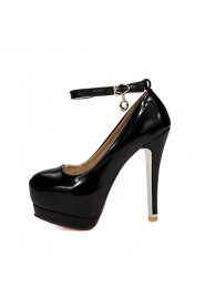 Women's Shoes Stiletto Heel/Platform/Round Toe Heels Party & Evening/Dress Black/Pink/Red/Almond