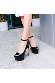 Women's Shoes Stiletto Heel/Platform/Round Toe Heels Party & Evening/Dress Black/Pink/Red/Almond