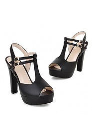 Women's Shoes Stiletto Heel Peep Toe/Platform Sandals Office & Career/Dress Black/Yellow/Pink