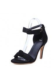 Women's Shoes Stiletto Heel Open Toe Sandals Party & Evening / Dress / Casual Black / Pink / Red