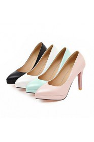 Women's Shoes Stiletto Heel/Platform/Pointed Toe Heels Party & Evening/Dress Black/Blue/Pink/White