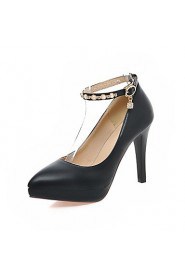 Women's Shoes Stiletto Heel/Platform/Pointed Toe Heels Party & Evening/Dress Black/Blue/Pink/White
