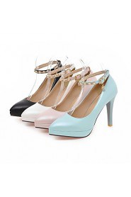 Women's Shoes Stiletto Heel/Platform/Pointed Toe Heels Party & Evening/Dress Black/Blue/Pink/White