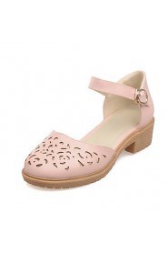 Women's Shoes Low Heel D'Orsay & Two-Piece/Round Toe Heels Dress Pink/White/Beige