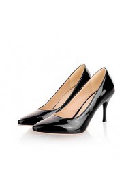 Women's Shoes Patent Leather/Stiletto Heel/Pointed Toe Heels Office & Career/Dress Black/Red/Almond