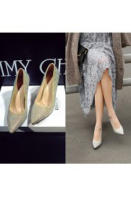 Women's Shoes Customized Materials / Leatherette Stiletto Heel Heels / Basic Pump / Comfort / Novelty / Pointed Toe /