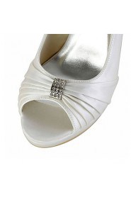 Women's Wedding Shoes Heels / Peep Toe Sandals Wedding / Party & Evening / Dress Ivory