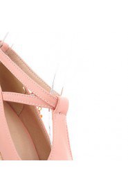 Women's Shoes Heel Heels / Platform Heels Outdoor / Dress / Casual Pink / Almond / Beige/C-11