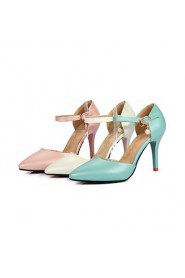 Women's Shoes Stiletto Heel/D'Orsay & Two-Piece/Pointed Toe Heels Party & Evening/Dress Blue/Pink/White