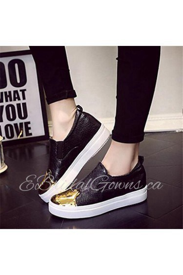 Women's Shoes Platform Creepers Heels Office & Career / Casual Black / White