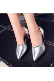 Women's Shoes Kitten Heel/D'Orsay & Two-Piece/Pointed Toe Heels Career/Party/Dress Green More Colors Available