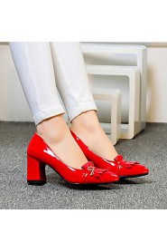 Women's Shoes Leatherette Chunky Heel Heels Heels Wedding / Office & Career / Party & Evening